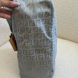 Fendi Signature Light Blue Mamma Baguette Bag