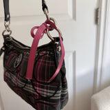 Coach Plaid Poppy Madison Shoulder Bag