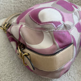 Coach Pink Optic Print Maggie Bag