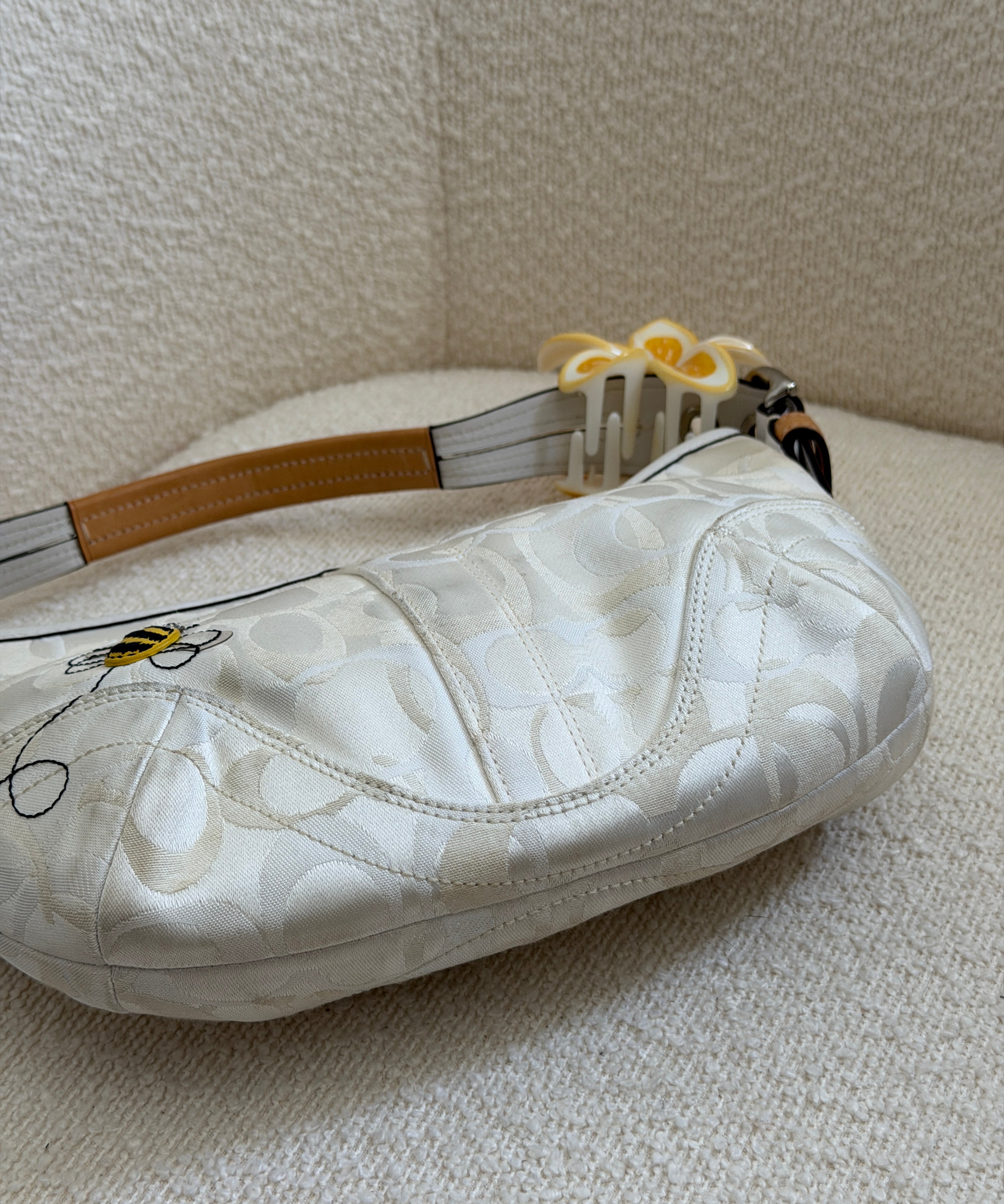 Rare Coach Bumble Bee Signature Mini Hobo Bag