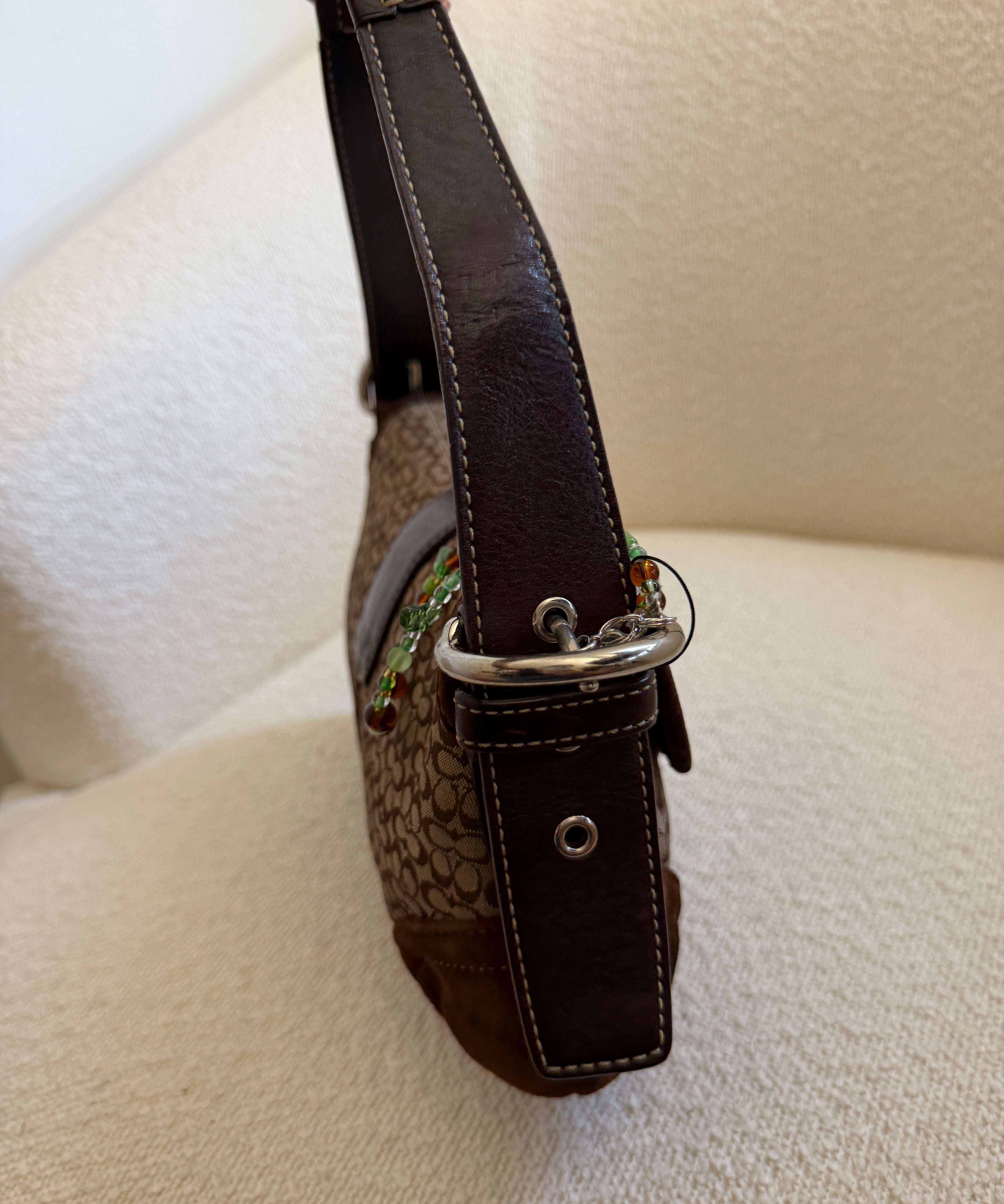 Coach Brown Suede Mini Soho Bag