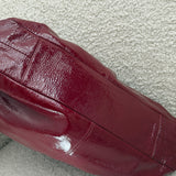 Coach Burgundy Patent Leather Ashley Carry-All Bag