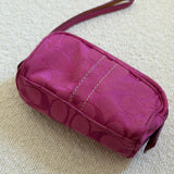 Coach Pink Signature Cosmetic Case
