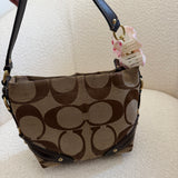 Brown Canvas Small Carly Bag