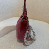 Coach Pink Signature Pochette Bag