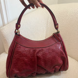 Red Gucci Mini D-Ring Shoulder Bag