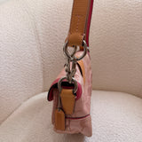 Rare Coach Pink Optic Double Pocket Soho Bag