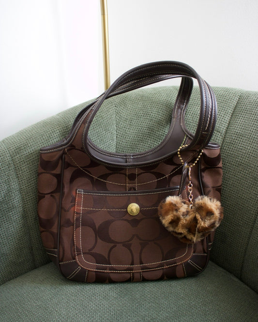 Coach Brown Ergo Mini Tote Bag