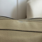 White Leather Gucci Soho Double-G Tote