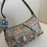 Coach Blue Optic Pochette Bag
