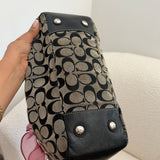 Grey Coach Signature Tote Bag