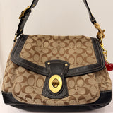 Coach Canvas Ali Legacy Turnlock Bag