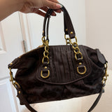 Brown Coach Signature Sabrina Madison Bag