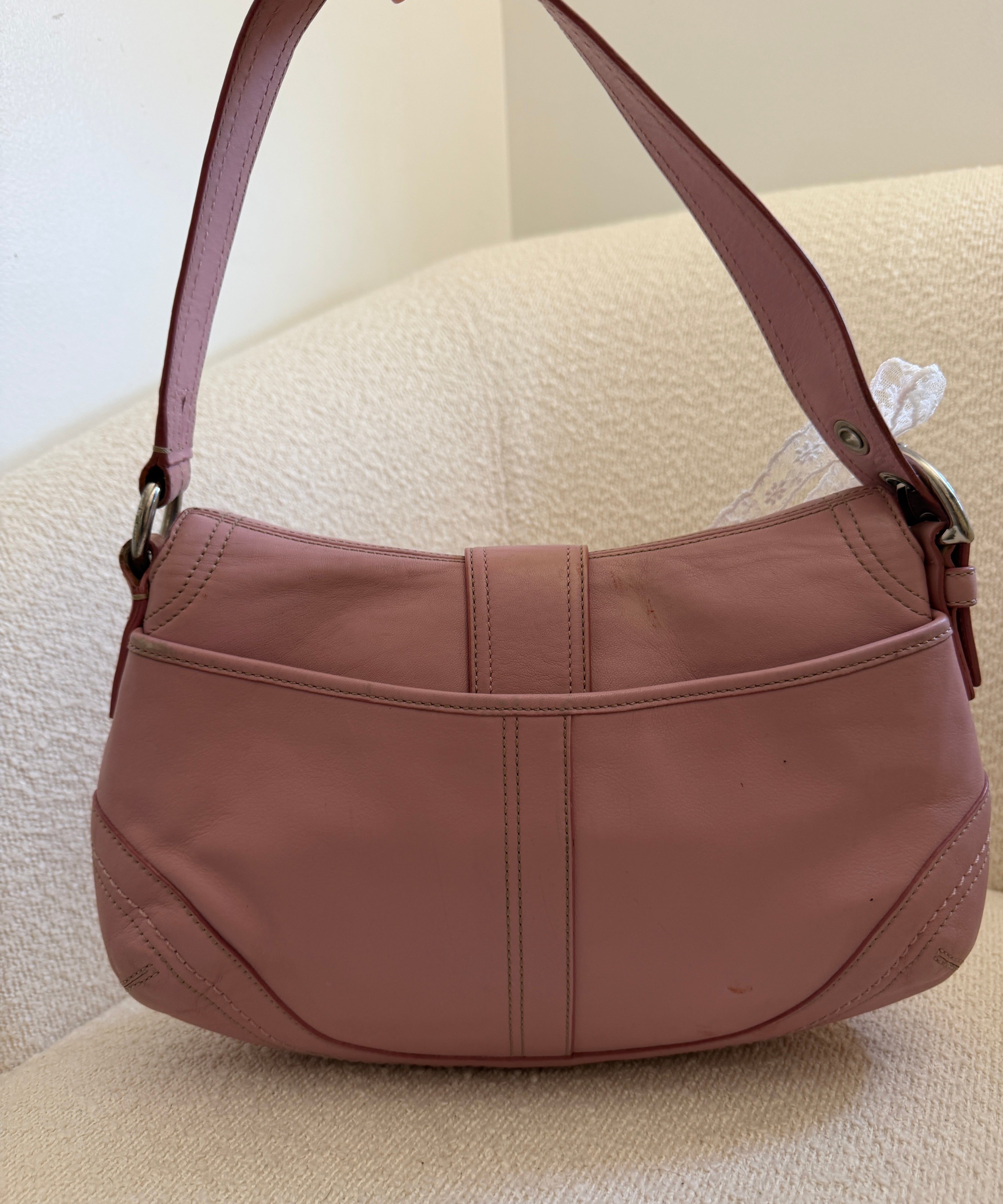 Coach Pink Leather Large Soho Bag