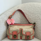 Coach Salmon Legacy Turnlock Bag