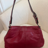 Coach Red Leather Soho Sufflette Shoulder Bag