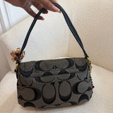 Grey Coach Poppy Pushlock Bag