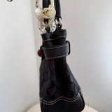 Coach Black Signature Hamptons Carry-All Bag