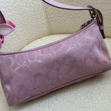 Rare Coach Lilac Signature East West Baguette