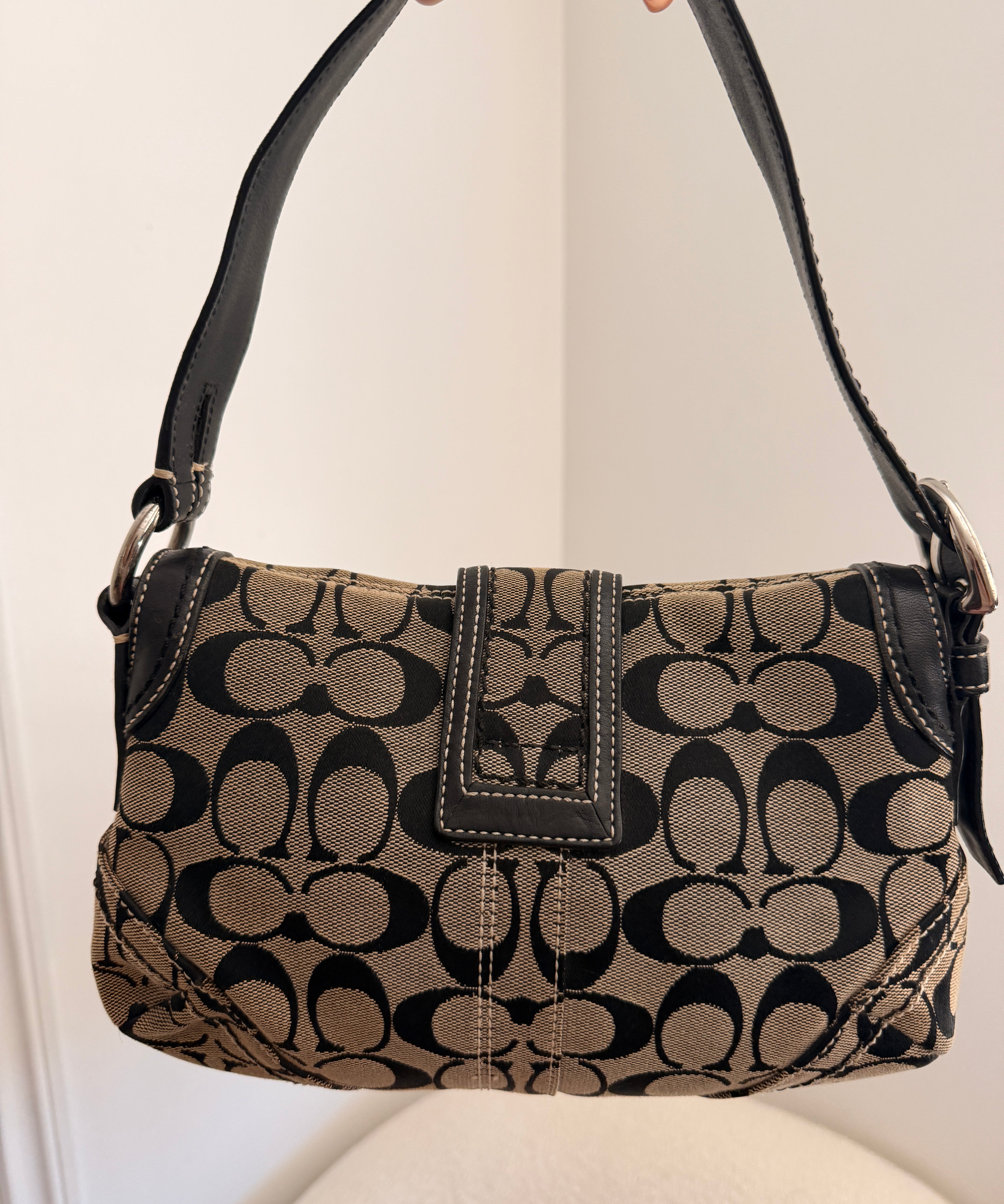 Rare Grey Canvas Mini Soho Bag