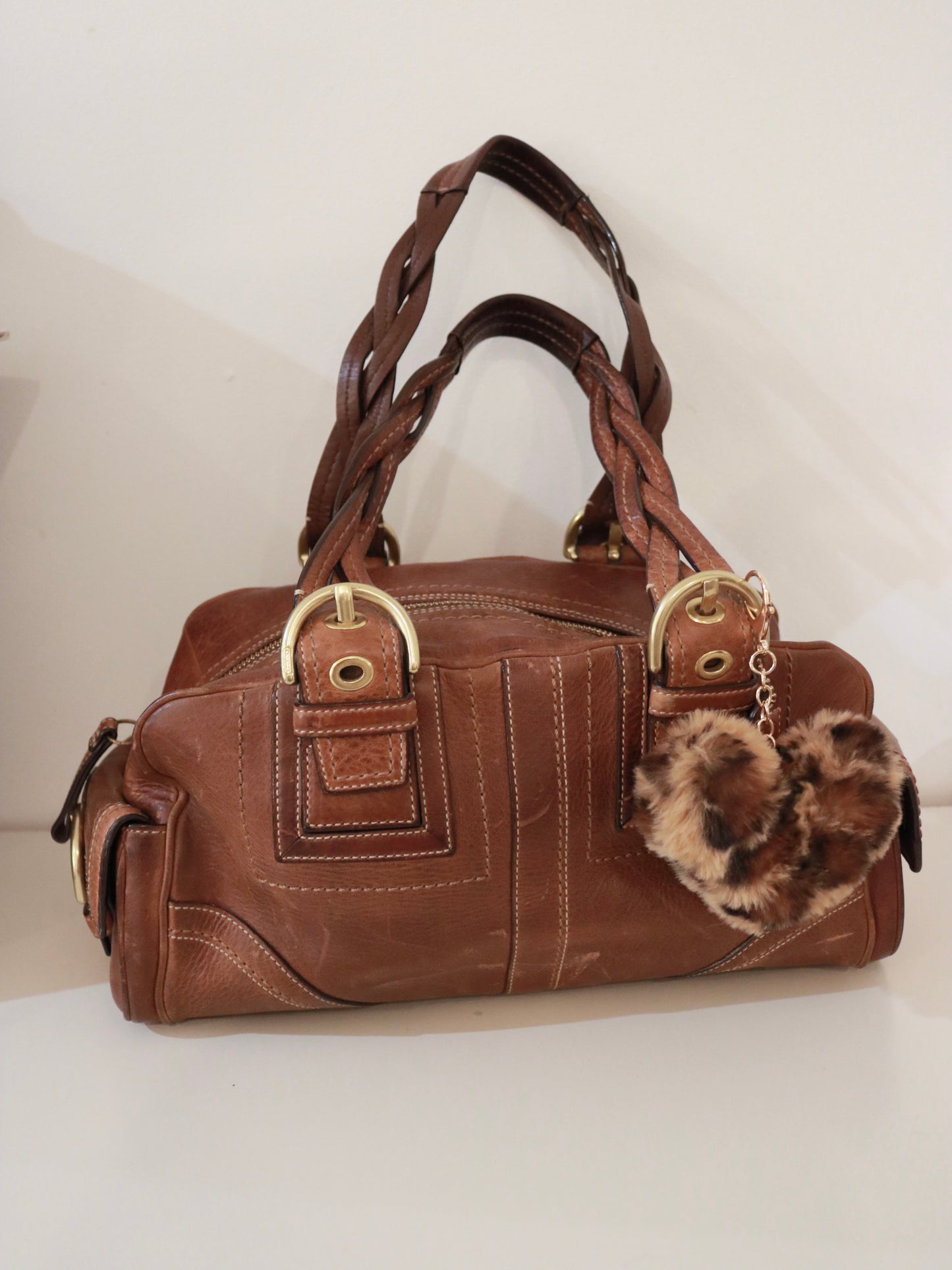 Coach Whiskey Brown Soho Mia Satchel Bag