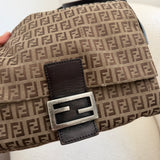 Fendi Signature Brown Mamma Baguette Bag