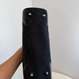 Coach Black Signature Hamptons Carry-All Bag