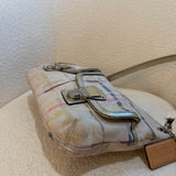 Rare Coach Poppy Multicolored Plaid Madras Bag