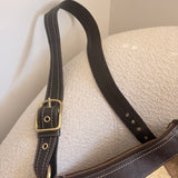 Coach Brown Patchwork Duffle Cross Body Bag