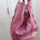 Rare Coach Pink Patent Ergo Kisslock Bag