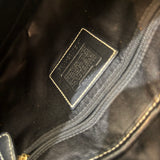 Coach Black Signature Turnlock Ergo Flap Bag