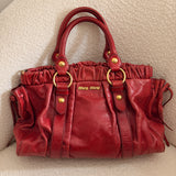 Red Miu Miu Vitello Bag
