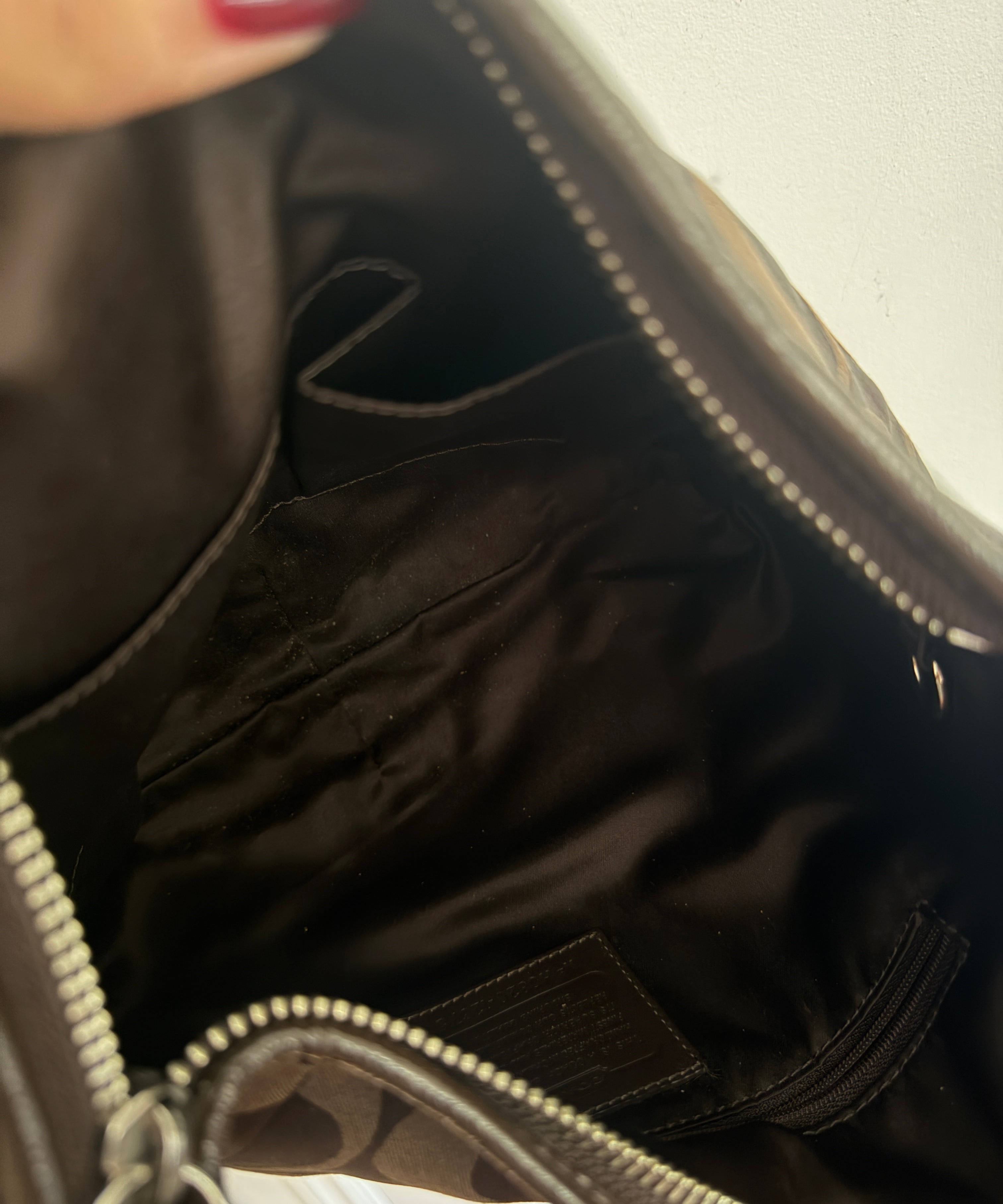 Coach Signature Brown Hobo Bag