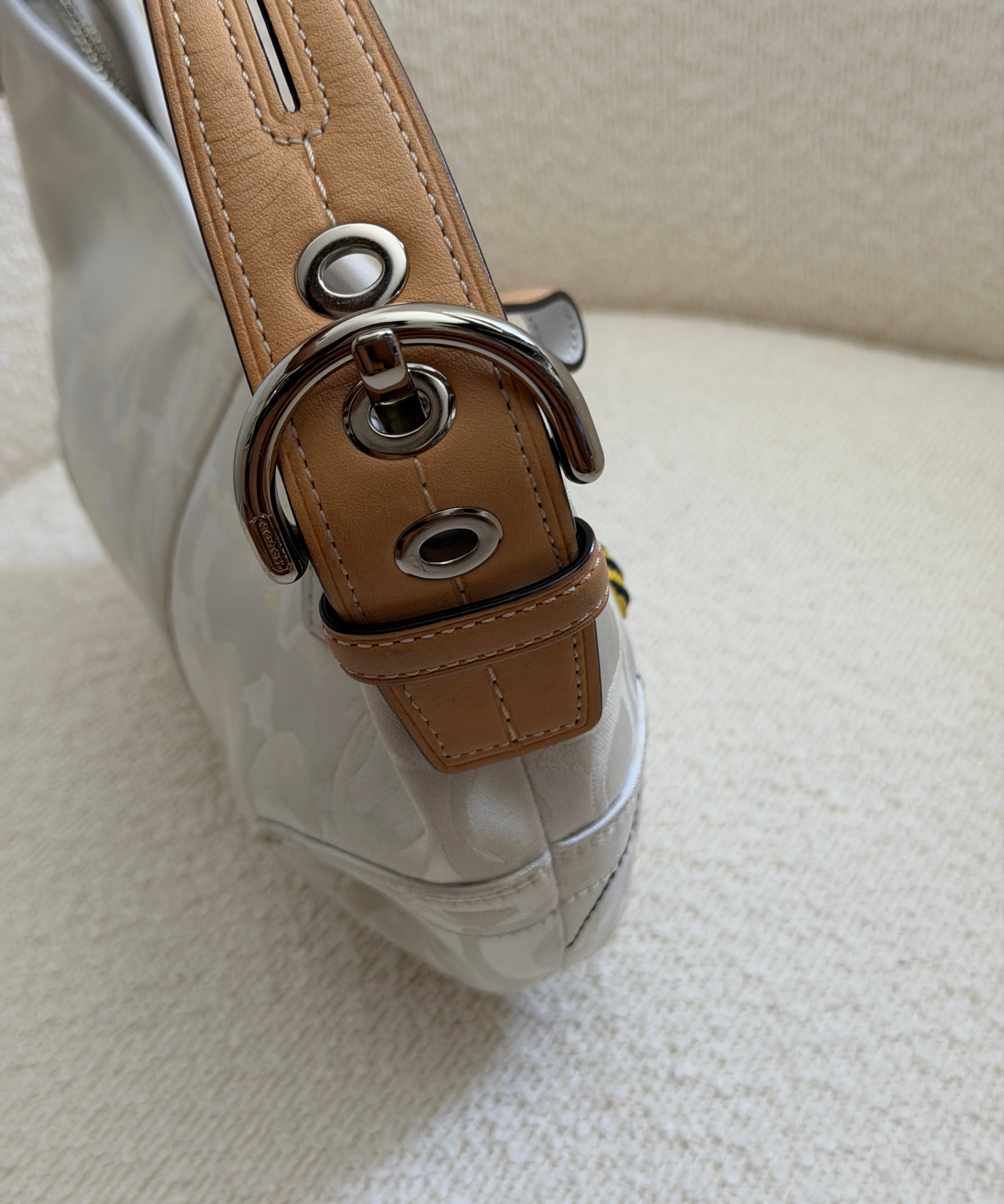 Rare Coach Bumble Bee Signature Mini Hobo Bag