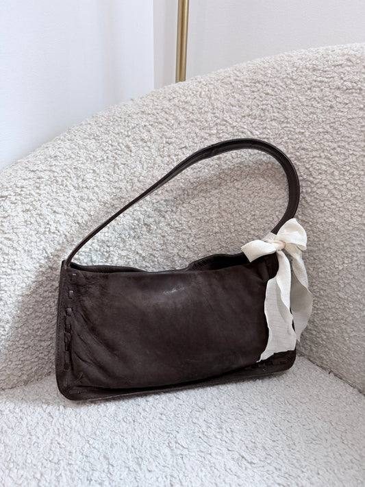 Rare Coach Mahogany Nubuc West End Bag