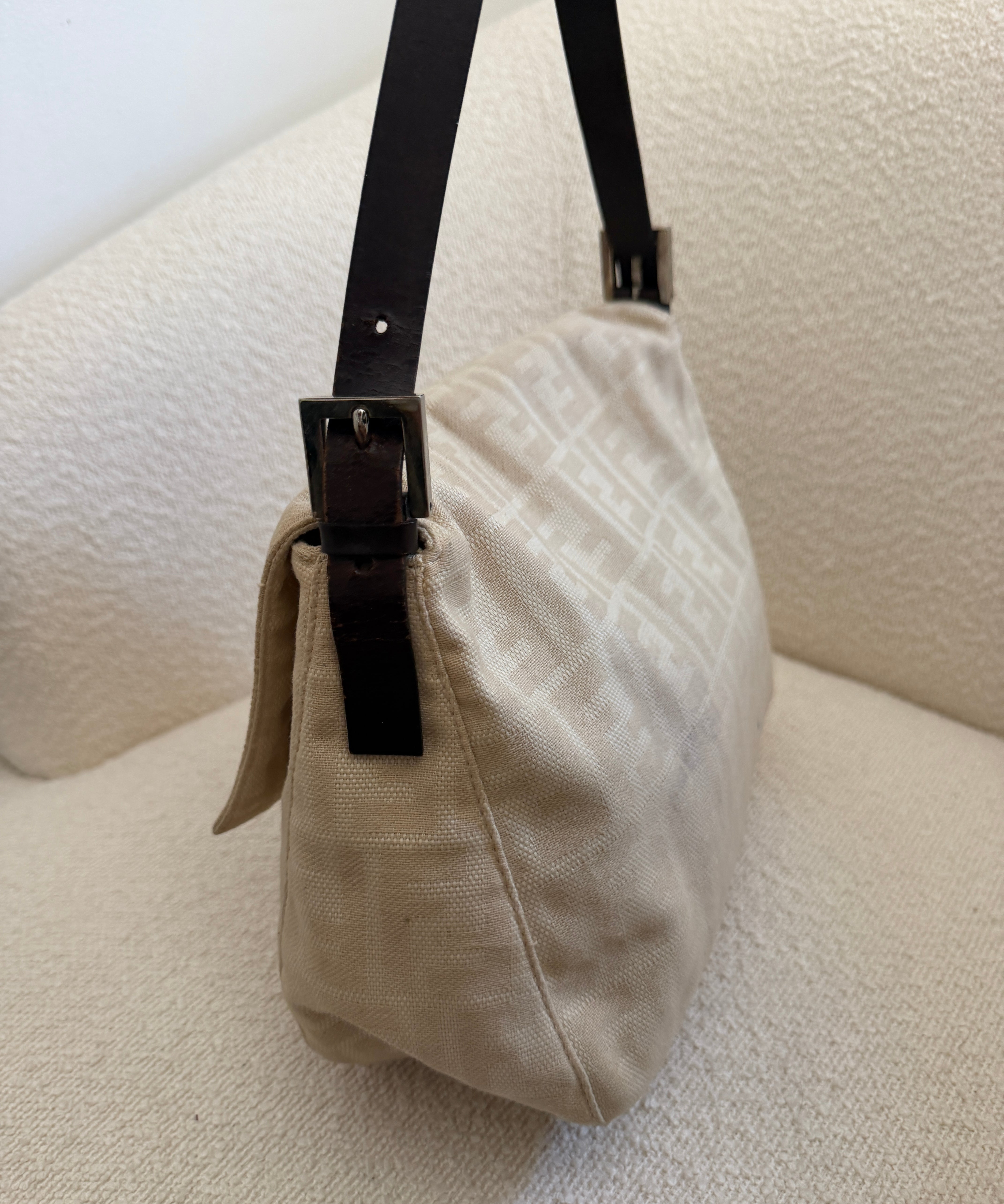 Fendi Signature Beige Mamma Baguette Bag
