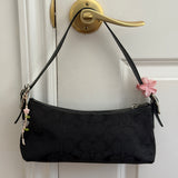 Coach Black Signature East West Baguette