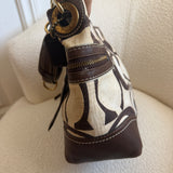 Rare Coach Cream Signature Medium Tote Bag