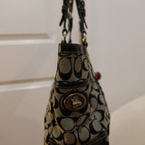 Coach Grey Signature Gallery Tote Bag