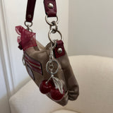 Coach Red Signature Poppy Shoulder Bag
