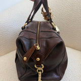 Brown Coach Leather Sabrina Madison Bag
