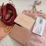 Red Mini Miu Miu Metalassé Bag