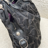 Coach Black Optic Print Maggie Bag
