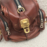 Brown Chloe Betty Leather Shoulder bag