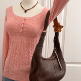 Vintage Coach Brown Leather Legacy Zoe Bag
