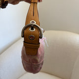 Coach Signature Optic Pink Mini Hobo Bag