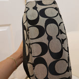 Coach Black Stripe Signature Shoulder Bag