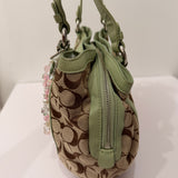 Coach Green Trim Penelope Tote Bag