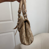 Beige Dior Mini Romantique Trotter Hand Bag
