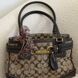 Coach Brown Signature Hamptons Carry-All Bag